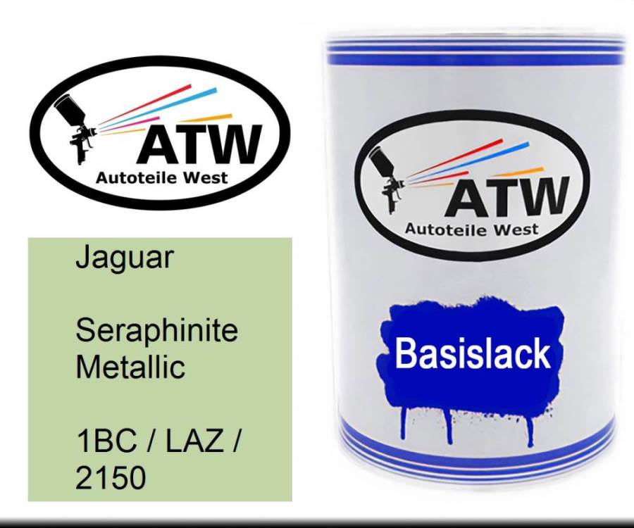 Jaguar, Seraphinite Metallic, 1BC / LAZ / 2150: 500ml Lackdose, von ATW Autoteile West.